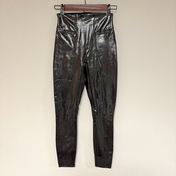SPANX Faux Leather Patent Leggings - Picture 6 of 11